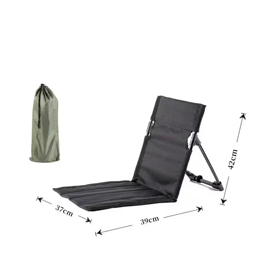 Beach Chair Outdoor Easy Recliner Camping Lightweight Folding Leisure Chair Lazy Lawn Cushion Beach Park Portable Chair